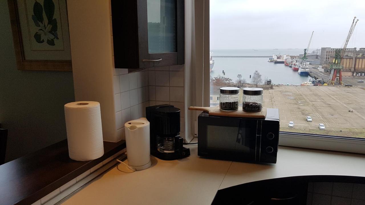 Gdynia Centrum Z Pieknym Widokiem Na Morze I Balkonem 9 Pietro Przy Sea Towers Exterior foto